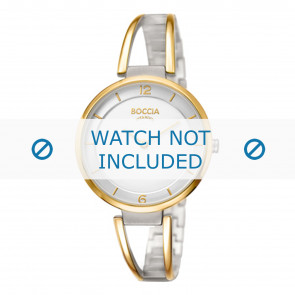 Boccia Uhrenarmband 3260-02 Titan Zweifarbig 10mm