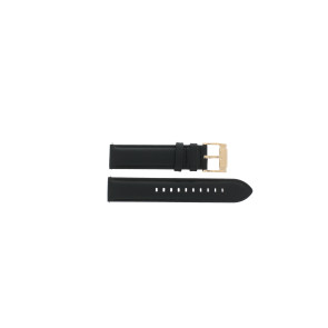 Uhrenarmband Fossil BQ1008 / RHETT Leder Schwarz 20mm