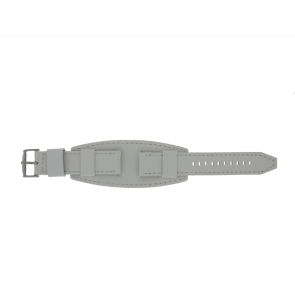Uhrenarmband Fossil BQ1035 Leder Weiss 22mm
