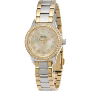 Uhrenarmband Fossil BQ1099 Stahl Zweifarbig 12mm