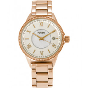Uhrenarmband Fossil BQ1108 Rostfreier Stahl Rosé 18mm