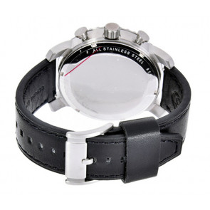 Uhrenarmband Fossil BQ1175 Leder Schwarz 24mm