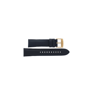 Uhrenarmband Fossil BQ1487 Leder Blau 22mm