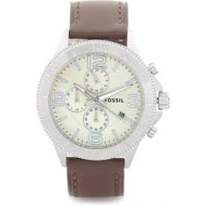 Uhrenarmband Fossil BQ1629 Leder Braun 22mm