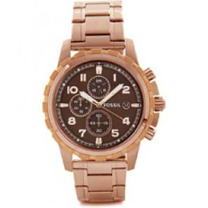 Uhrenarmband Fossil BQ1655 Stahl Rosé 22mm