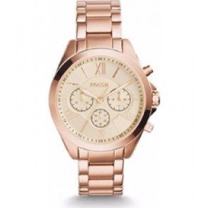 Uhrenarmband Fossil BQ1745 Rostfreier Stahl Rosé 18mm
