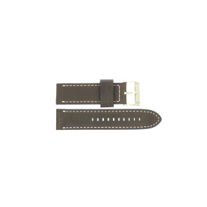 Uhrenarmband Fossil BQ2032 Leder Braun 24mm