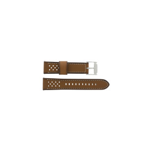 Uhrenarmband Fossil BQ2073 Leder Braun 22mm