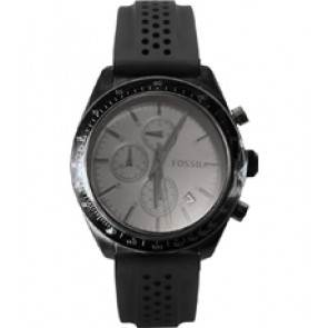 Uhrenarmband Fossil BQ2149 Silikon Schwarz 20mm