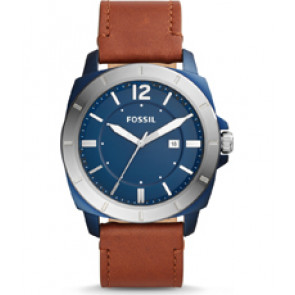 Uhrenarmband Fossil BQ2323 Leder Braun 24mm