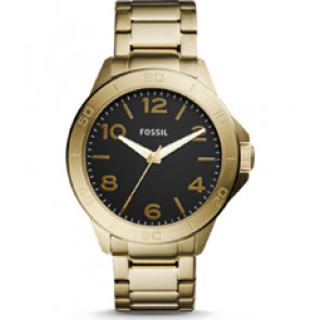 Uhrenarmband Fossil BQ2332 Rostfreier Stahl Vergoldet 22mm