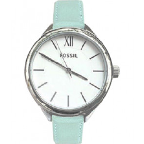 Uhrenarmband Fossil BQ3080 Leder Grün 14mm
