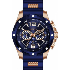 Uhrenarmband Invicta 39990 Kautschuk Blau