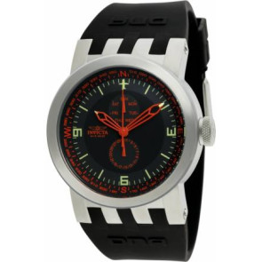 Uhrenarmband Invicta 10393 DNA Kautschuk Schwarz 32mm