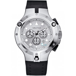 Uhrenarmband Nautica BRS-A25007G Silikon Schwarz