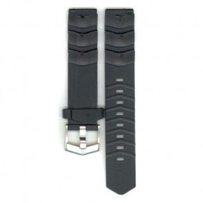 Uhrenarmband Tag Heuer CA1214 / BT0700 Kautschuk Schwarz 18mm