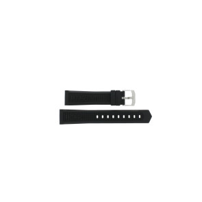 Uhrenarmband Tag Heuer CAH1110 / BT0714 Kautschuk Schwarz 20mm