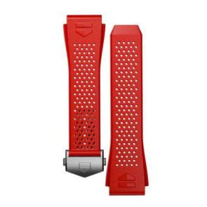 Uhrenarmband Smartwatch Tag Heuer BT6230 Kautschuk Rot