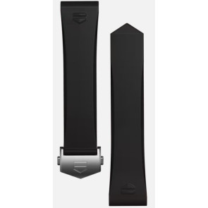 Uhrenarmband Smartwatch Tag Heuer BT6255 Kautschuk Schwarz