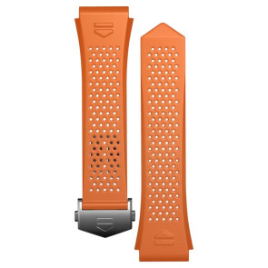 Uhrenarmband Smartwatch Tag Heuer SBR8A10 / BT6265 Kautschuk Orange