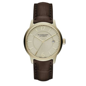 Uhrenarmband Burberry BU10302 Krokodilhaut Braun