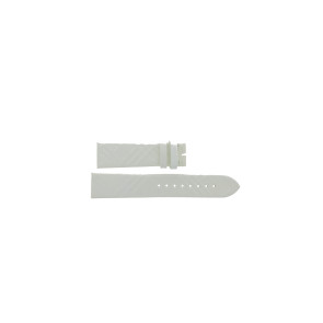 Uhrenarmband Burberry BU1796 Leder Weiss 20mm