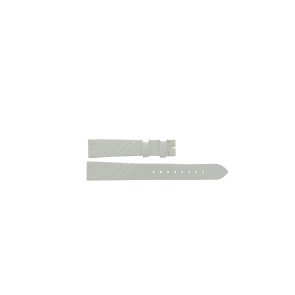Uhrenarmband Burberry BU1797 Leder Weiss 16mm