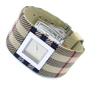 Uhrenarmband Burberry BU4006 Leder Zweifarbig