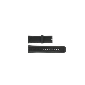 Uhrenarmband Burberry BU7700 / BU7701 / BU7704 / BU7705 Kautschuk Schwarz 24mm