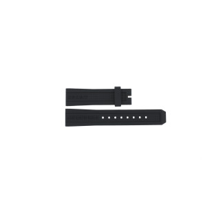 Uhrenarmband Burberry BU7761 Kautschuk Schwarz 20mm