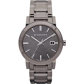 Uhrenarmband Burberry BU9007 Stahl Grau