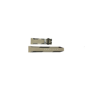 Uhrenarmband Burberry BU9021 Leder Beige 20mm