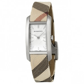 Uhrenarmband Burberry BU9503 Leder/Textil Beige