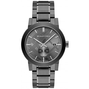 Uhrenarmband Burberry BU9902 Stahl Grau