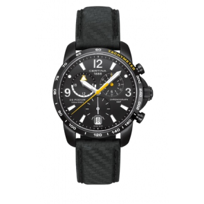 Uhrenarmband Certina C0016391605701 / C610016427 Leder Schwarz 21mm