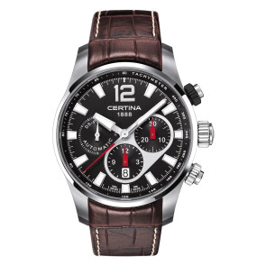 Uhrenarmband Certina C008427A / C600015233 / C0084271605700A Leder Braun