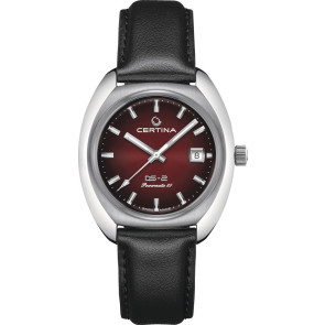 Uhrenarmband Certina C604023363.C0244071742100A Leder Schwarz 20mm