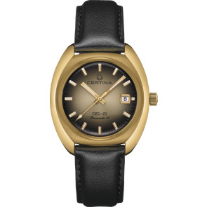Uhrenarmband Certina C0244073736100A Leder Schwarz 20mm