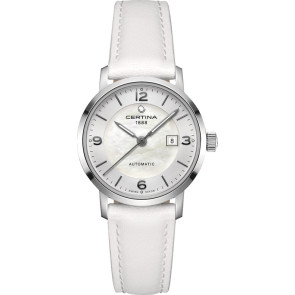 Uhrenarmband Certina C0350071711700A Leder Weiss