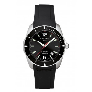 Uhrenarmband Certina C603007329.C53670984266A Kautschuk Schwarz