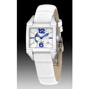 Uhrenarmband Candino C4360-1 Leder Weiss 17mm