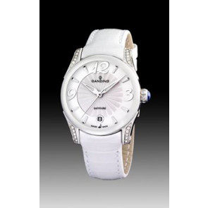 Uhrenarmband Candino C4406 / C4419-1 Leder Weiss 18mm