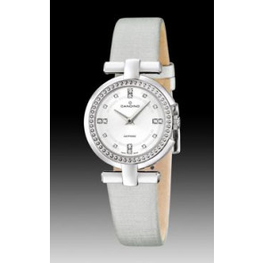 Uhrenarmband Candino C4560-1 Leder Grau 16mm