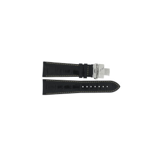 Uhrenarmband Certina C600013742 Leder Schwarz 23mm