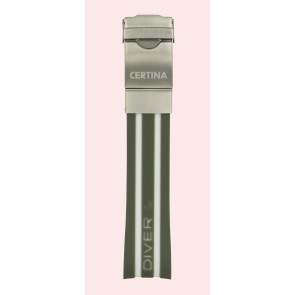 Uhrenarmband Certina C603018001 Kautschuk Zweifarbig