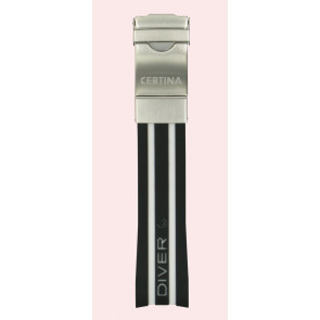 Uhrenarmband Certina C603018003 Kautschuk Zweifarbig 22mm