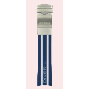 Uhrenarmband Certina C603018005 Kautschuk Zweifarbig