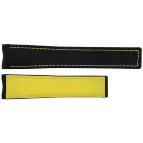 Uhrenarmband Tag Heuer CAY218A / FC6361 Nylon Schwarz 21.5mm