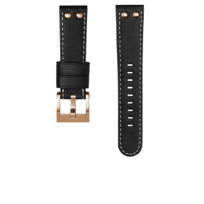 Uhrenarmband TW Steel CEB105 / CE105 Leder Schwarz 22mm