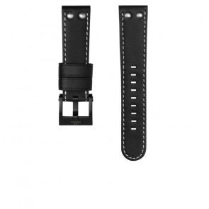 Uhrenarmband TW Steel CE1009 / CEB107 Leder Schwarz 22mm